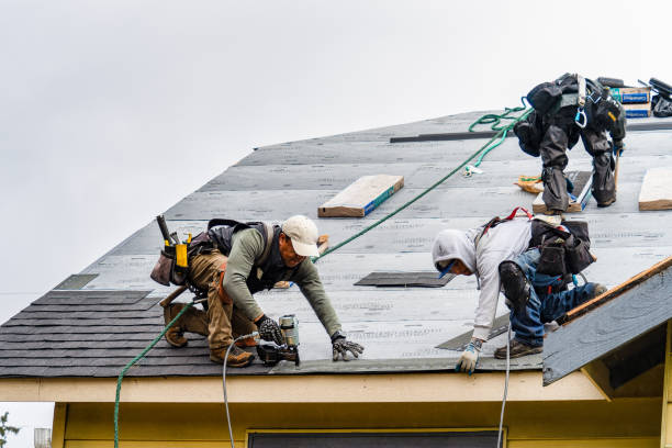 Professional Roofing technician working in Pendleton, TX
